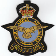 RAF Blazer Badge with Motto, GeoVI Crown